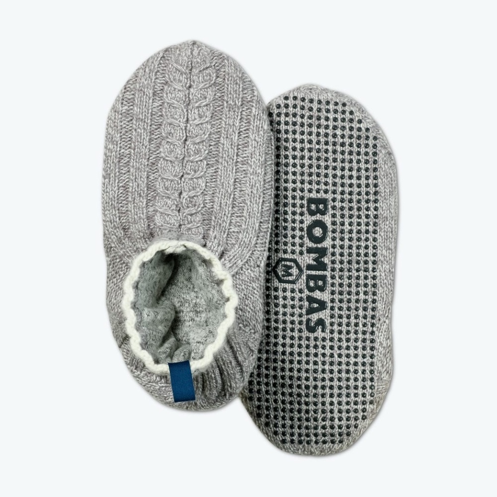 NWT Bombas Cable Knit Gripper Slipper - Women's Medium